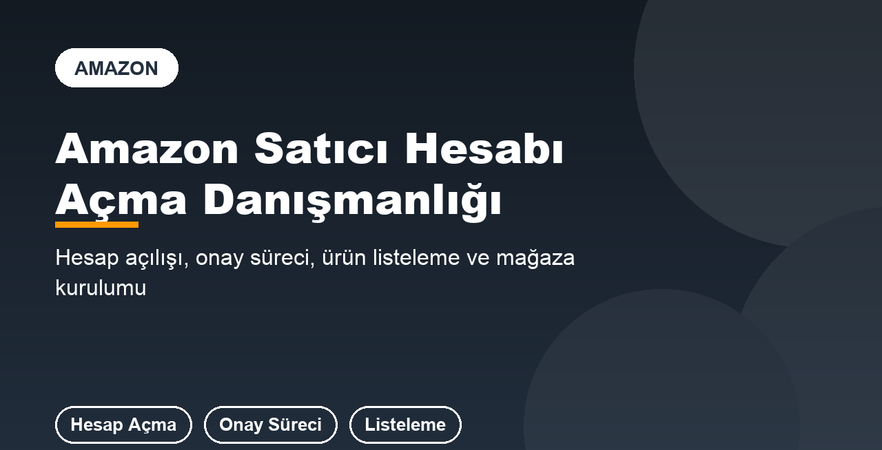 Amazon mağazanı açar ve satışa hazırlarım