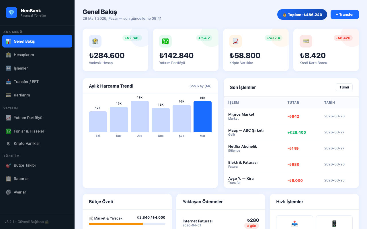 İşine özel web uygulaması ve platform geliştiririm